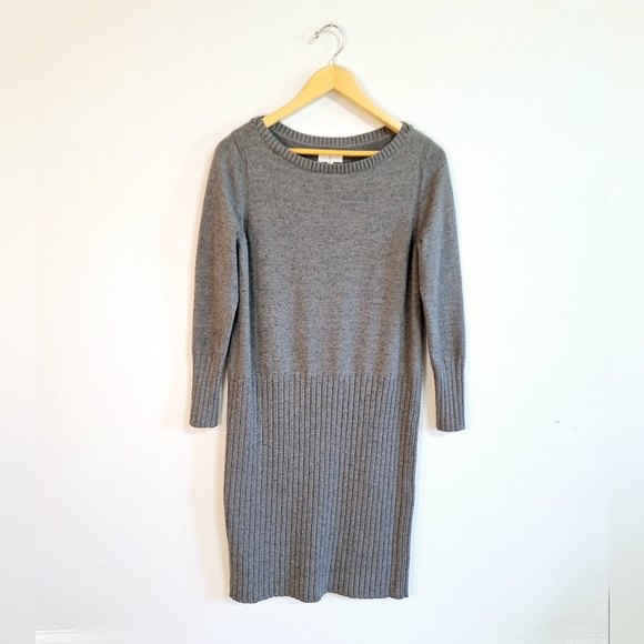 Lou & Grey Speckled Hi-Rib Sweater Dress - Small - Picture 4 of 11